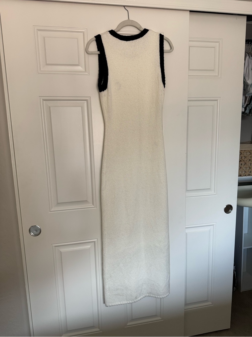 Endless Rose Cream Crochet Knit Midi Dress - Picture 6 of 9